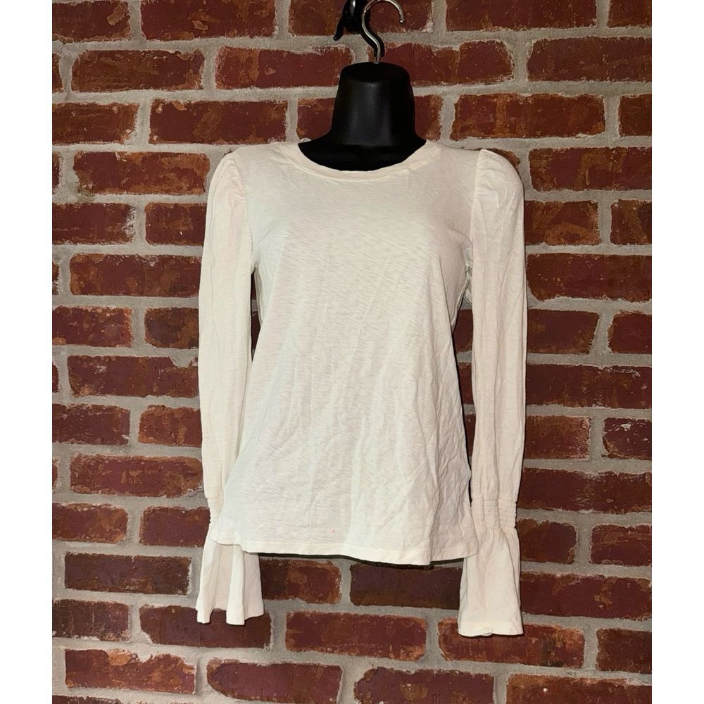 Nation Ltd long bell sleeve 100%‎ Pima cotton top size XS